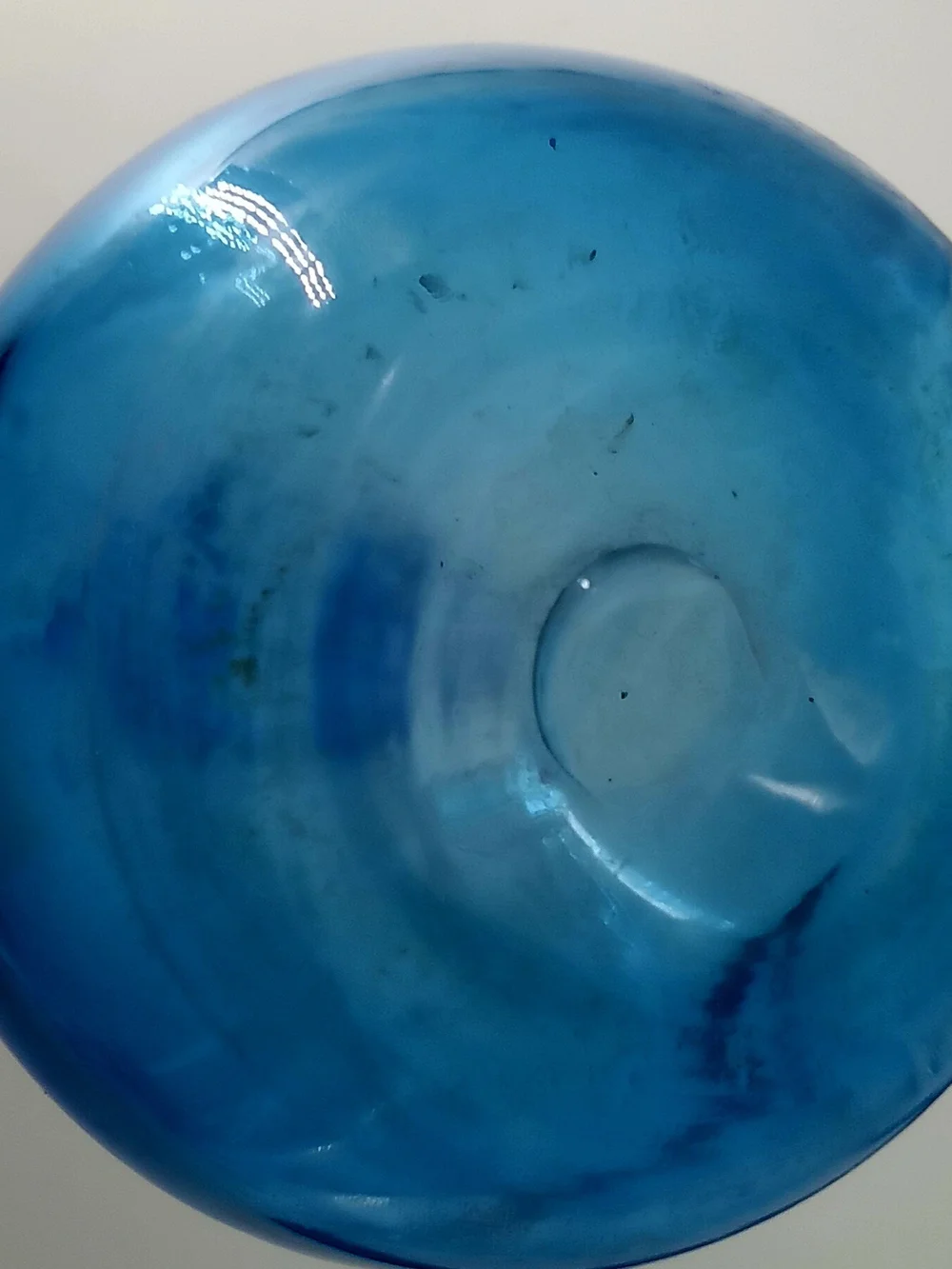 Blue Glass Blenko Vase - MCM